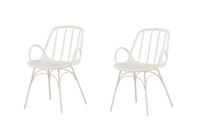 Venture Home Dyrön Dining Chair 2-pack - White Polypropylene