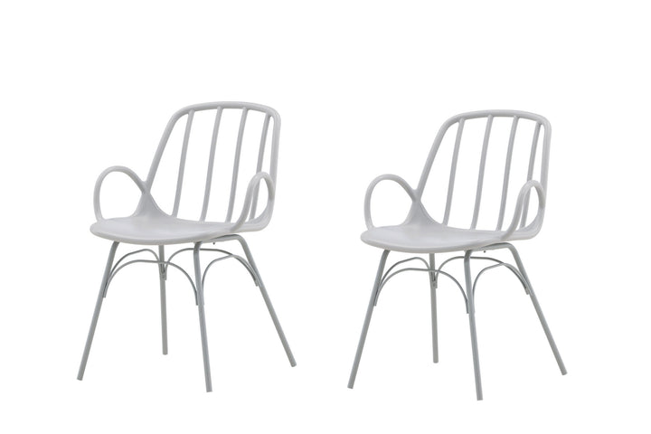 Venture Home Dyrön Dining Chair 2-pack - Greige Polypropylene