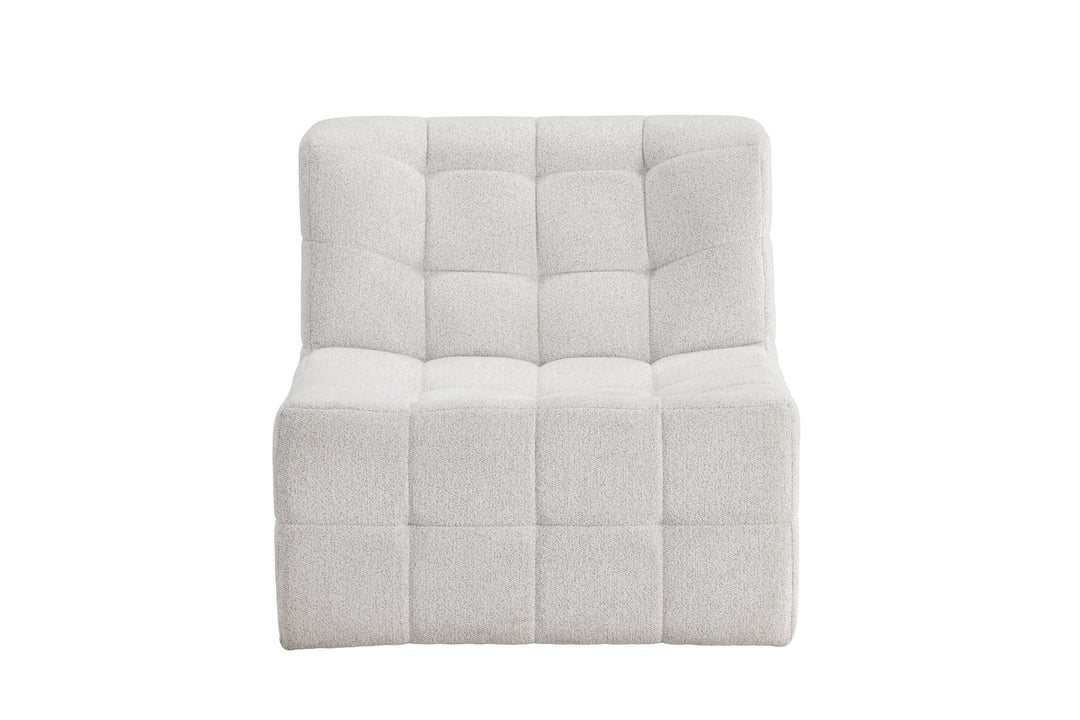 Venture Home Malou 1-Seat Sofa - Metal frame / Beige Fabric
