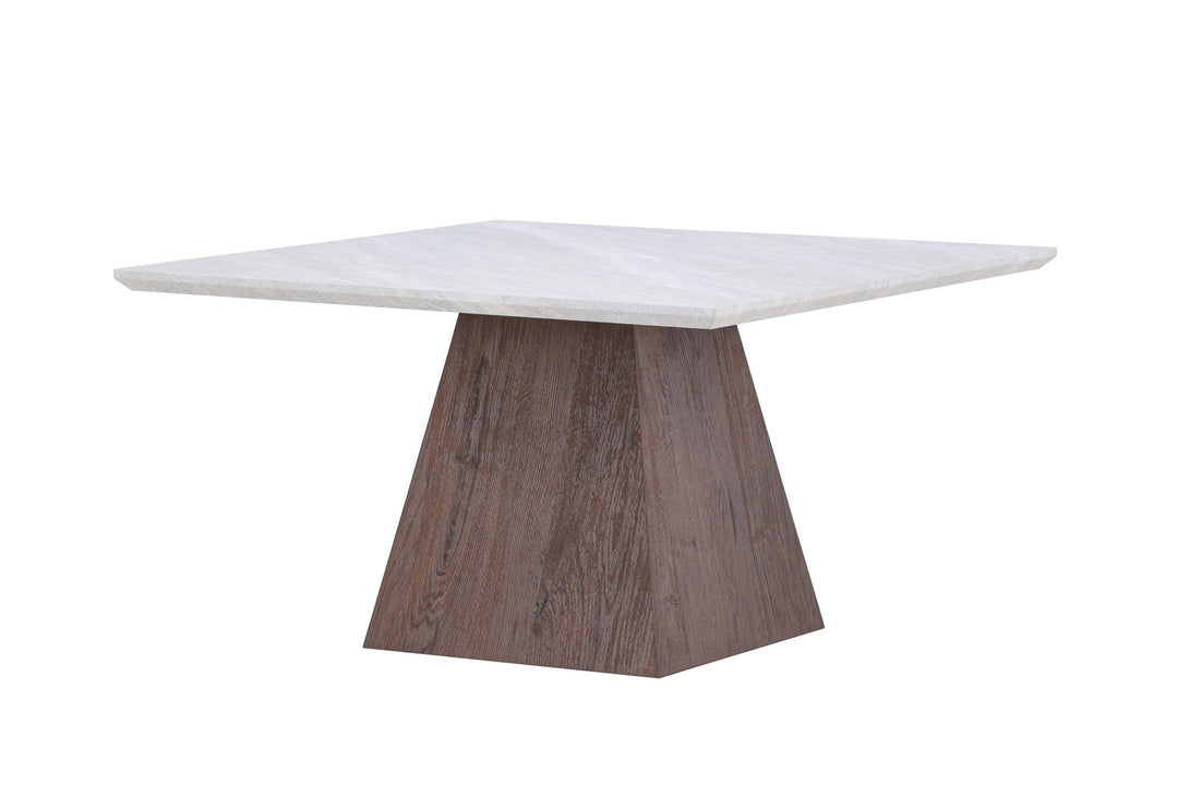 Venture Home Cael Sofa Table 80x80x45 cm - MDF 3D Paper Mocca / Stonelook