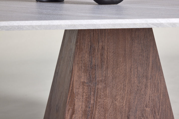 Venture Home Cael Sofa Table 80x80x45 cm - MDF 3D Paper Mocca / Stonelook
