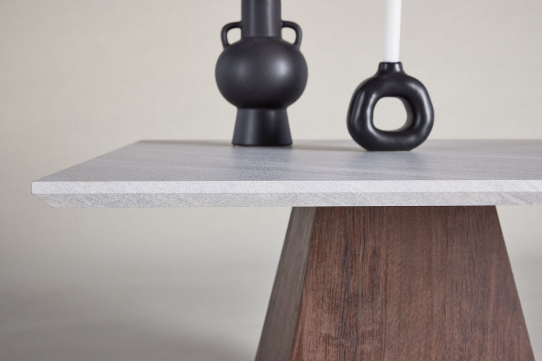 Venture Home Cael Sofa Table 80x80x45 cm - MDF 3D Paper Mocca / Stonelook