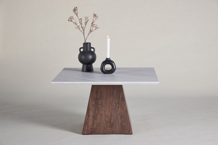 Venture Home Cael Sofa Table 80x80x45 cm - MDF 3D Paper Mocca / Stonelook