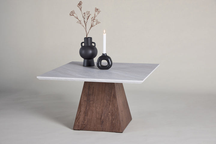 Venture Home Cael Sofa Table 80x80x45 cm - MDF 3D Paper Mocca / Stonelook