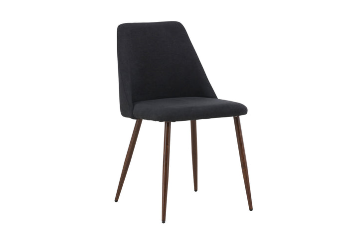 Venture Home Night Dining Chair 2-pack - Steel with Mocca 3D Paper / Black Linen