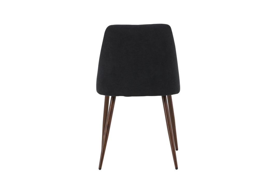 Venture Home Night Dining Chair 2-pack - Steel with Mocca 3D Paper / Black Linen
