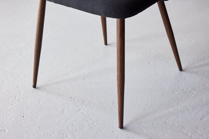 Venture Home Night Dining Chair 2-pack - Steel with Mocca 3D Paper / Black Linen