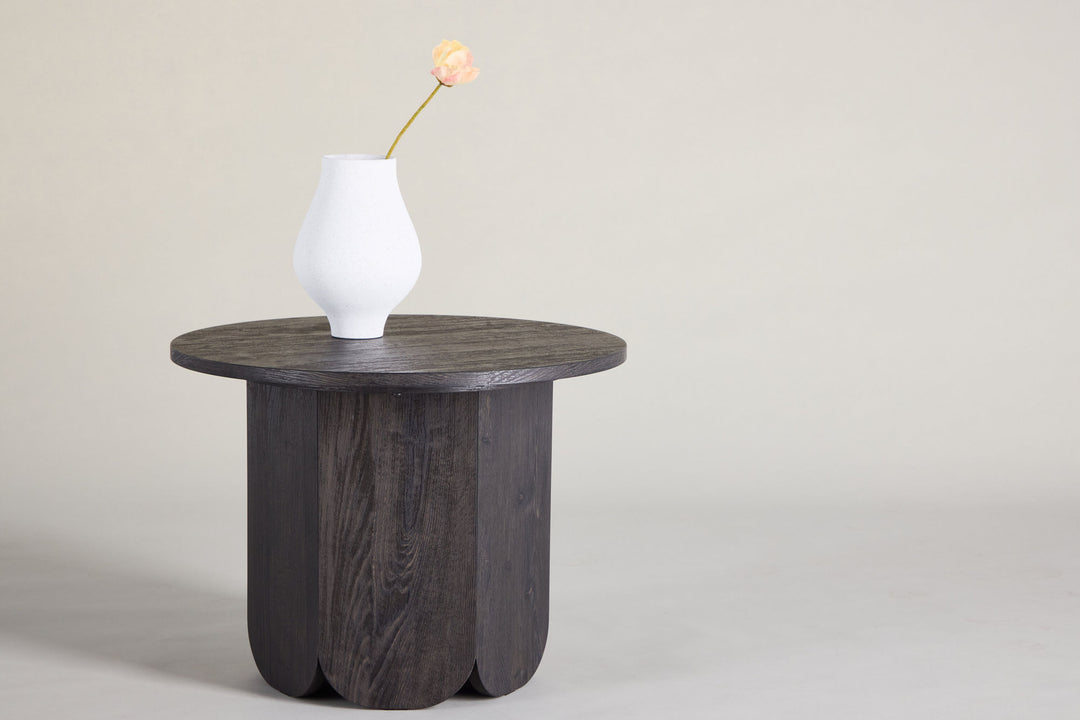 Venture Home Tekla Sofa Table ø60x45 cm - MDF with Black 3D Paper