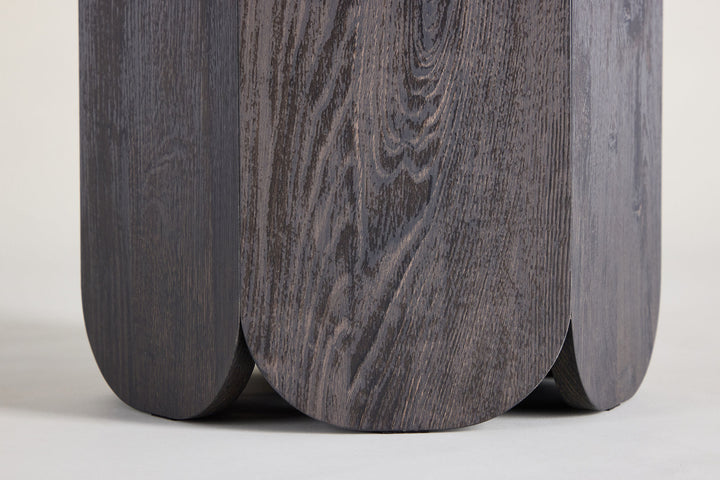 Venture Home Tekla Sofa Table ø60x45 cm - MDF with Black 3D Paper