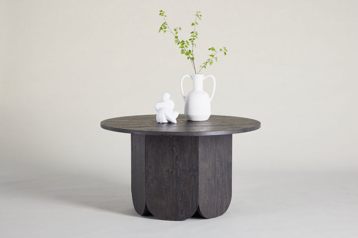 Venture Home Tekla Sofa Table ø80x45 cm - MDF with Black 3D Paper
