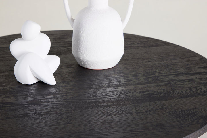 Venture Home Tekla Sofa Table ø80x45 cm - MDF with Black 3D Paper