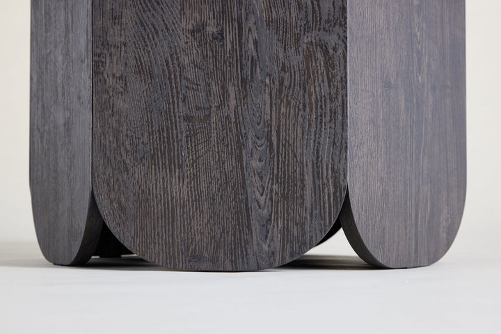 Venture Home Tekla Sofa Table ø80x45 cm - MDF with Black 3D Paper