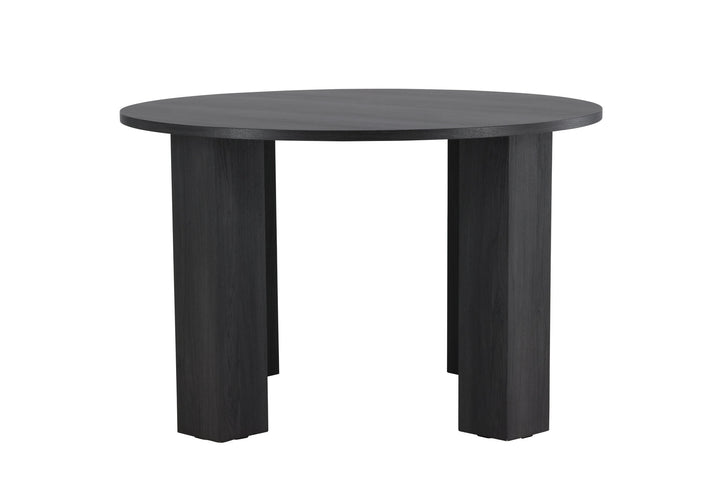 Venture Home Juno Round Dining Table Ф120x75 cm - MDF with Black 3D Paper