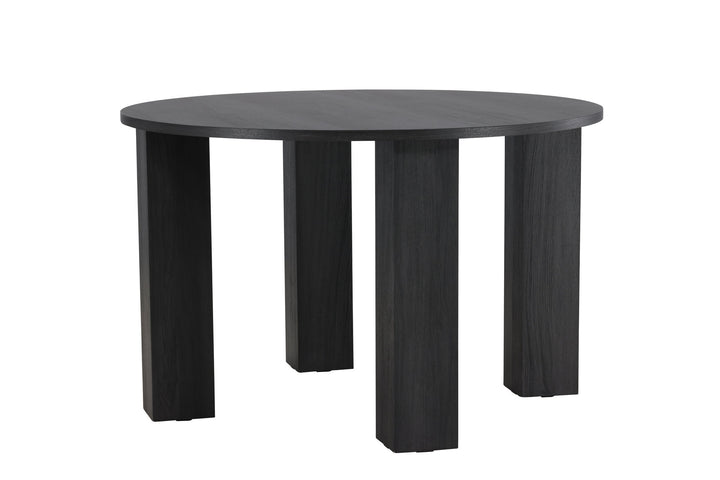 Venture Home Juno Round Dining Table Ф120x75 cm - MDF with Black 3D Paper