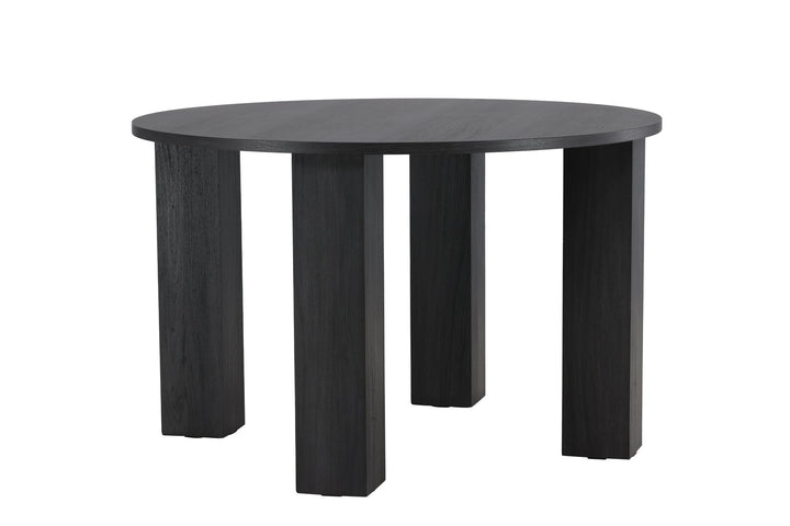 Venture Home Juno Round Dining Table Ф120x75 cm - MDF with Black 3D Paper