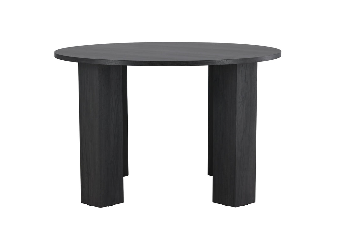 Venture Home Juno Round Dining Table Ф120x75 cm - MDF with Black 3D Paper