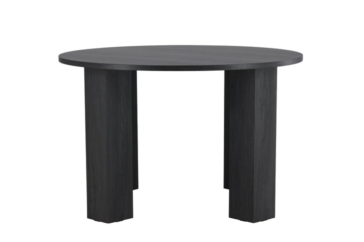Venture Home Juno Round Dining Table Ф120x75 cm - MDF with Black 3D Paper