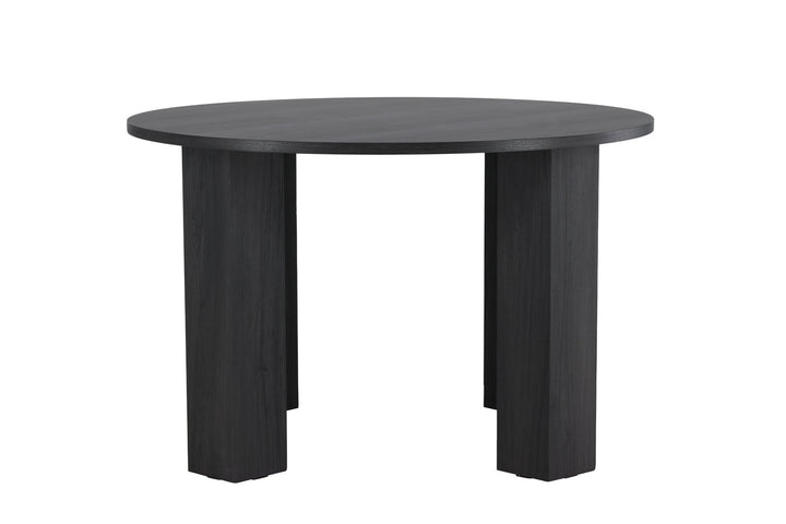 Venture Home Juno Round Dining Table Ф120x75 cm - MDF with Black 3D Paper