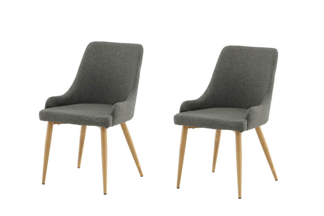 Venture Home Plaza Matstol - Ek-Look / Mörkgrå