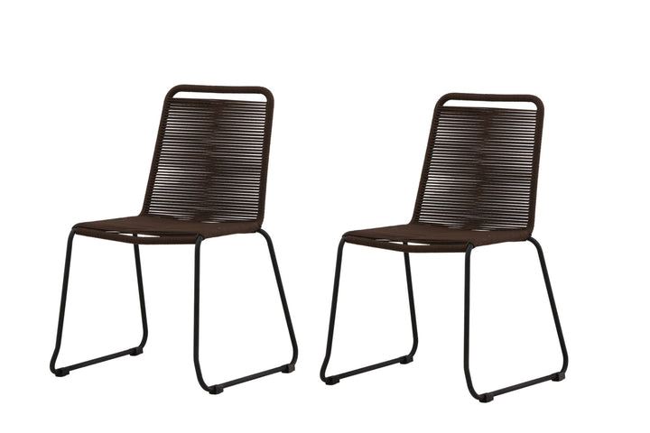 Venture Home Lindos Diningchair 2-pack Aluminium - Black /
