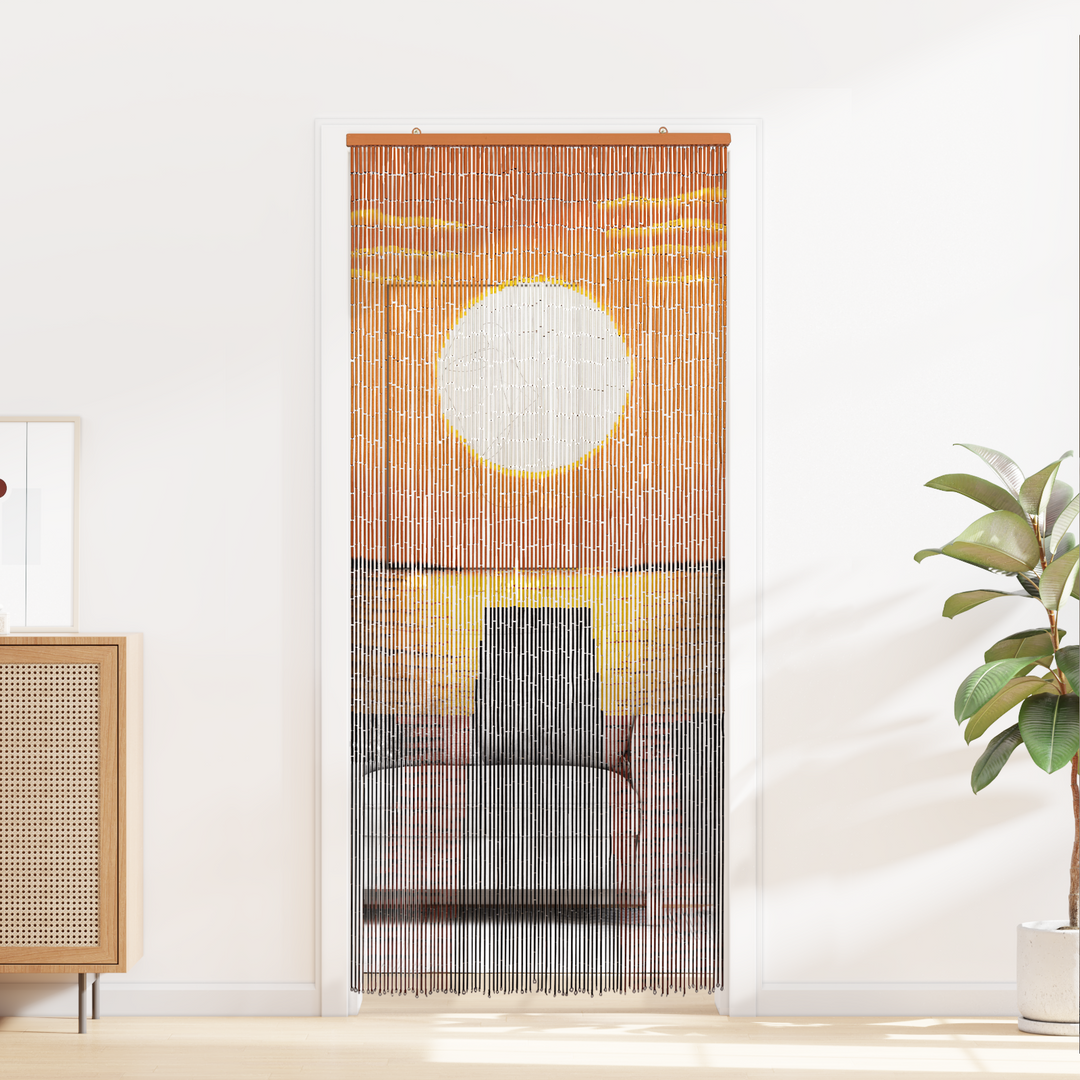 Insekt Dør Gardin flerfarvet 200 x 90 cm Bambus