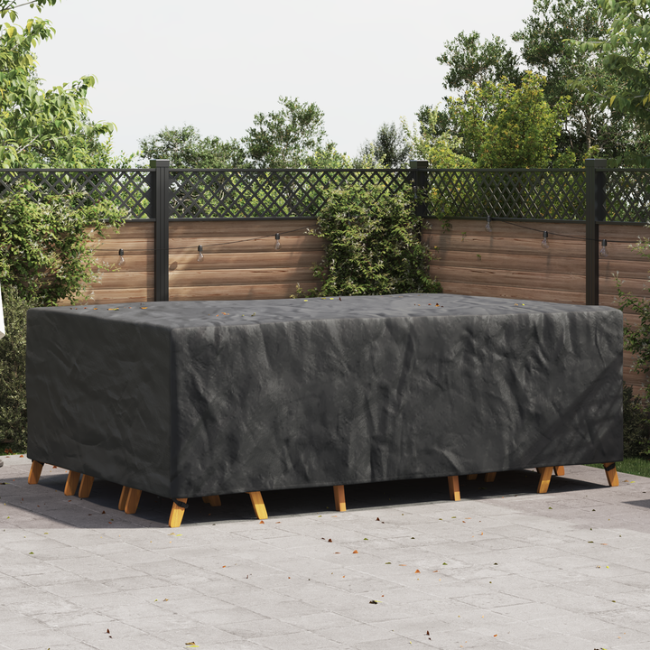 Møbelbetræk Ensfarvet Sort 300 x 200 x 90 cm 210D