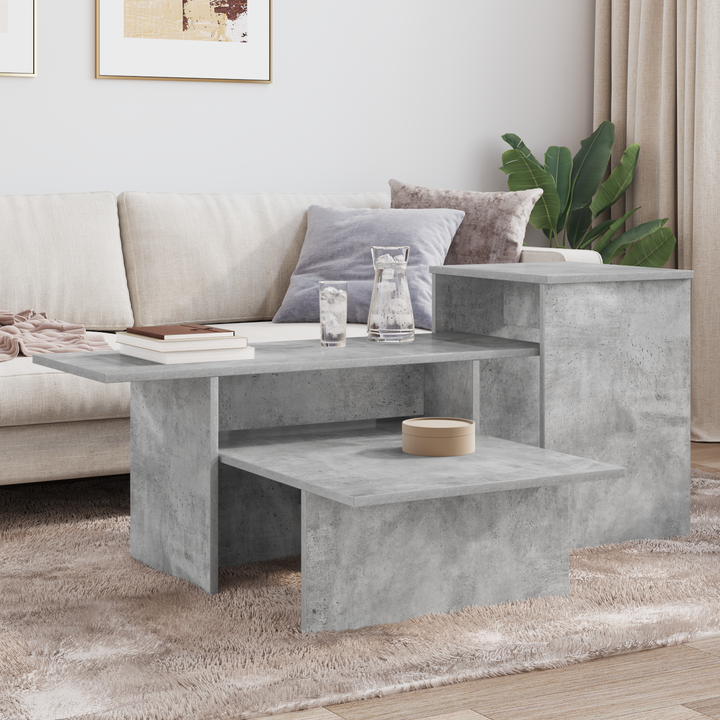 Konsolbord Beton Grå 91,5 x 35 x 38,5 cm Konstrueret træ