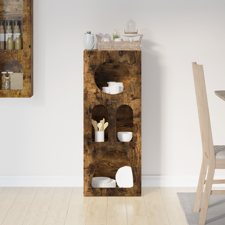 Sideboard ELST Røget eg 40 x 35 x 100.5 cm Konstrueret træ