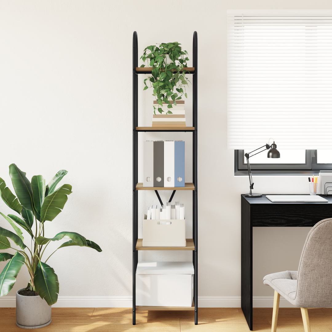 Bogreol Artisan Egetræ 40 x 30 x 183 cm Konstrueret træ