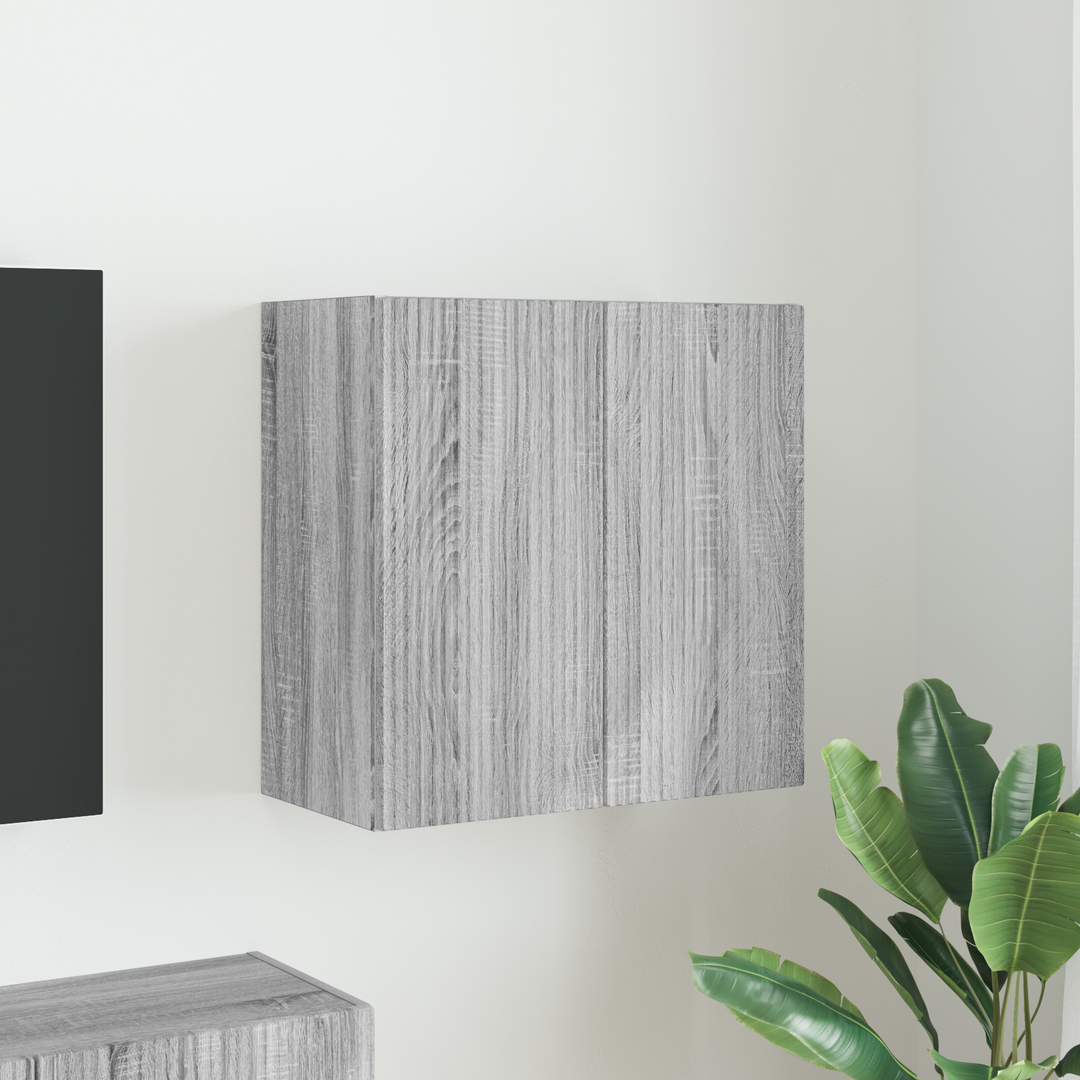 TV vægskab Grå Sonoma 59,5 x 31 x 60 cm Konstrueret træ