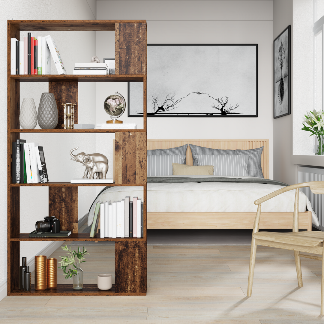 Bogskab Gammelt træ 80 x 24 x 159 cm Konstrueret træ