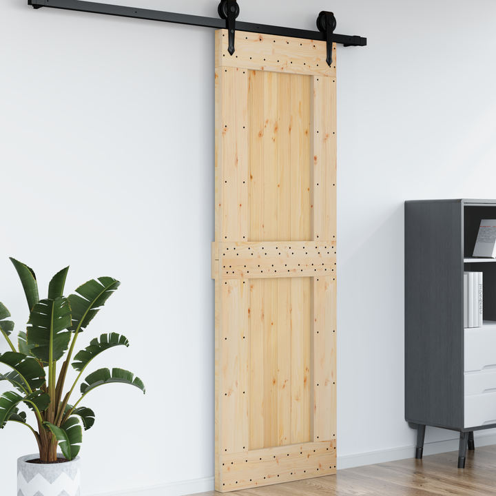 Dør NARVIK Naturfarvet 70 x 210 cm Massivt Fyrretræ