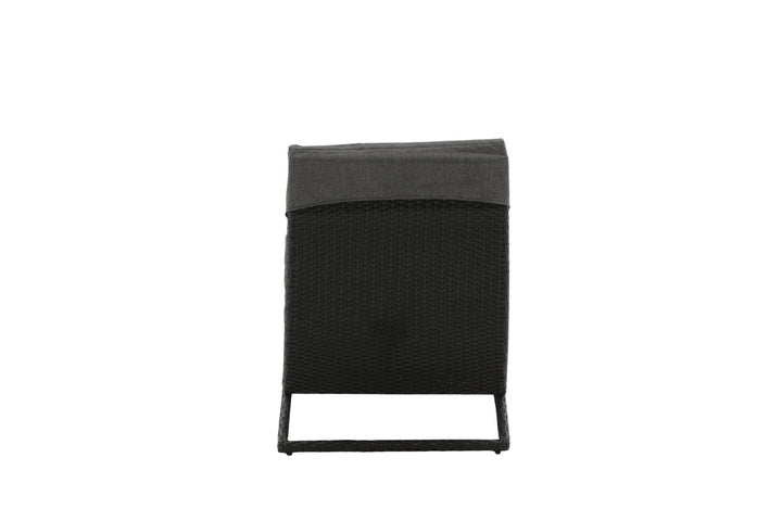 Venture Home Archie - Sun Lounge inc. Cushion- Black - Wicker -
