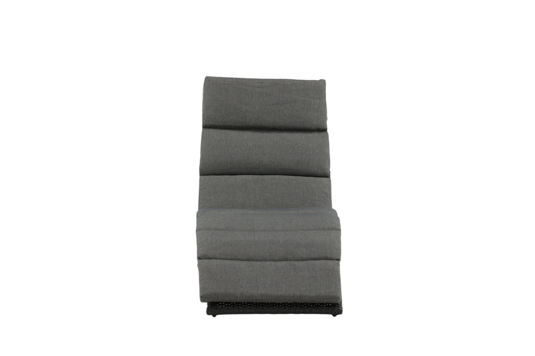Venture Home Archie - Sun Lounge inc. Cushion- Black - Wicker -