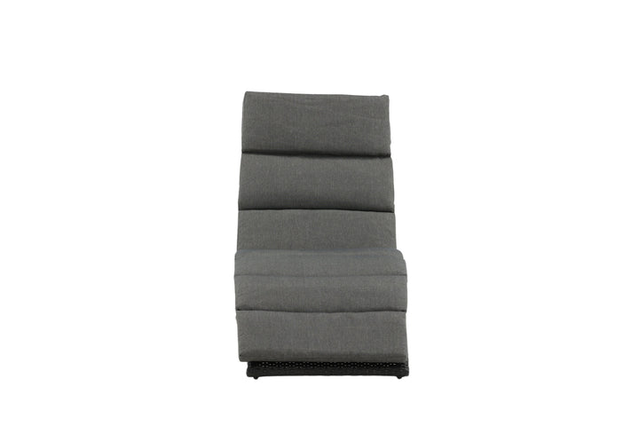 Venture Home Archie - Sun Lounge inc. Cushion- Black - Wicker -
