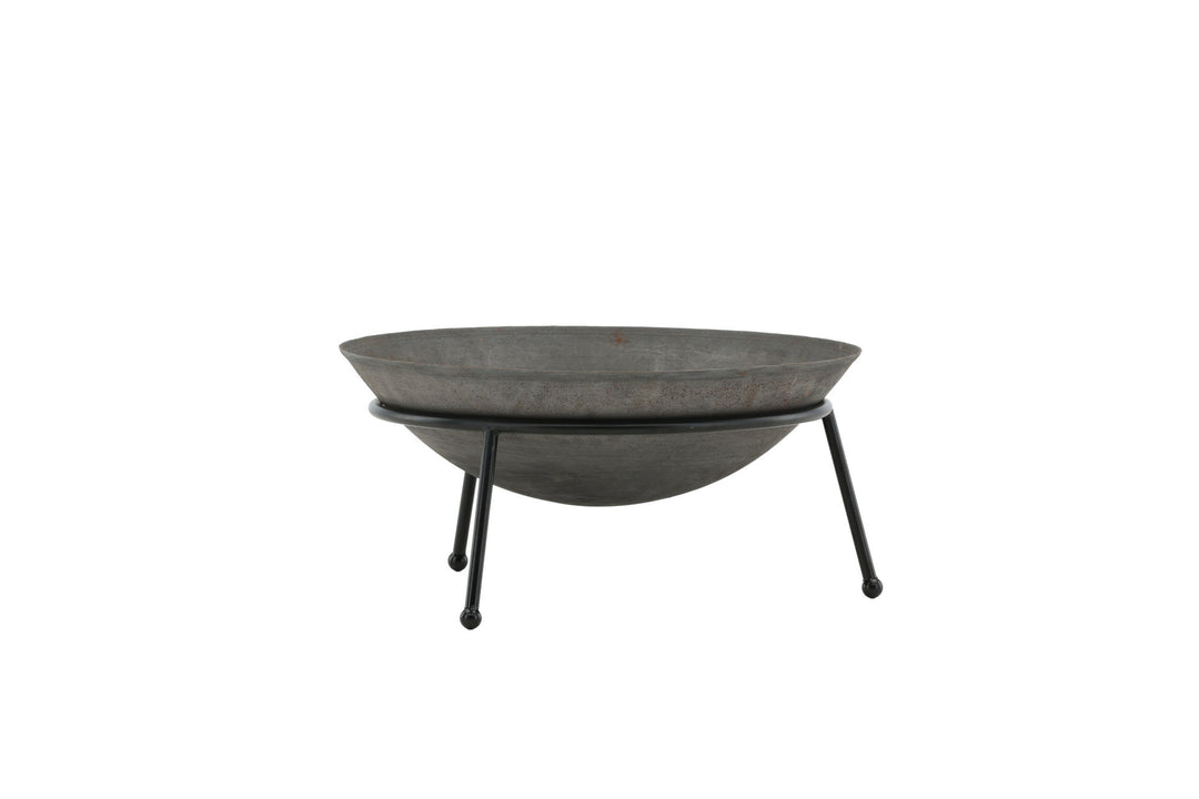 Venture Home Bastian - Fire Bowl- Black - -