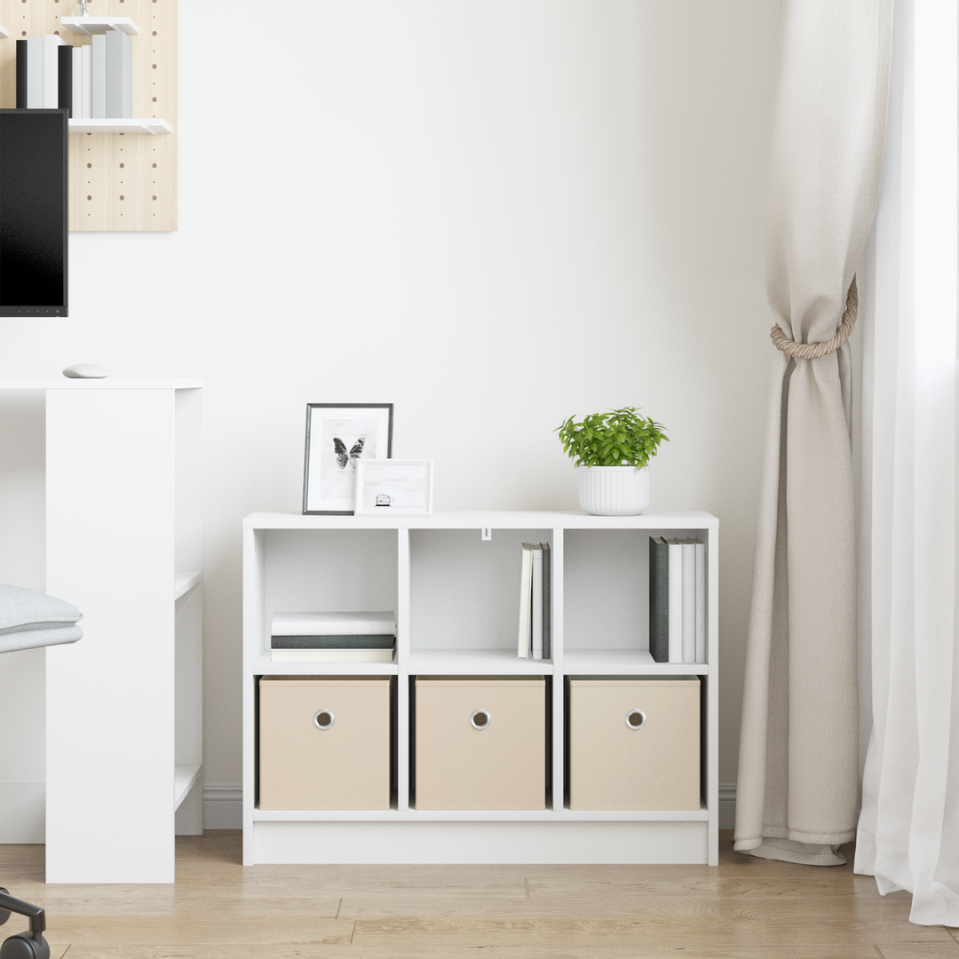 Sideboard med skuffe Hvid 73,5 x 22,5 x 53,5 cm