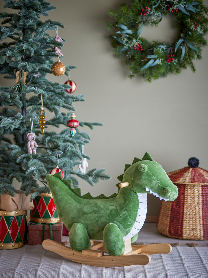 Bloomingville MINI Arnie Rocking Toy, Crocodile, Grøn, Polyester