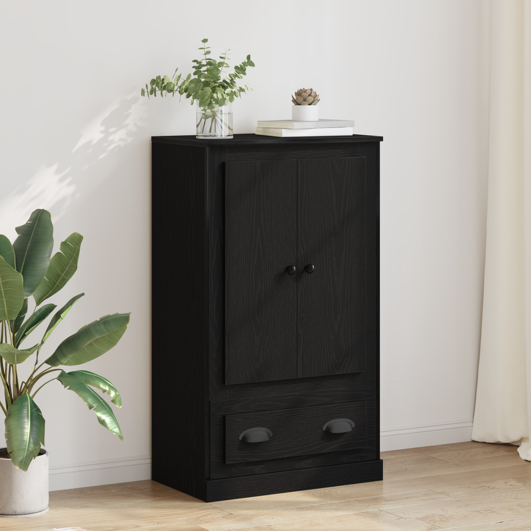 Highboard Sort eg 60 x 35,5 x 103,5 cm Konstrueret træ