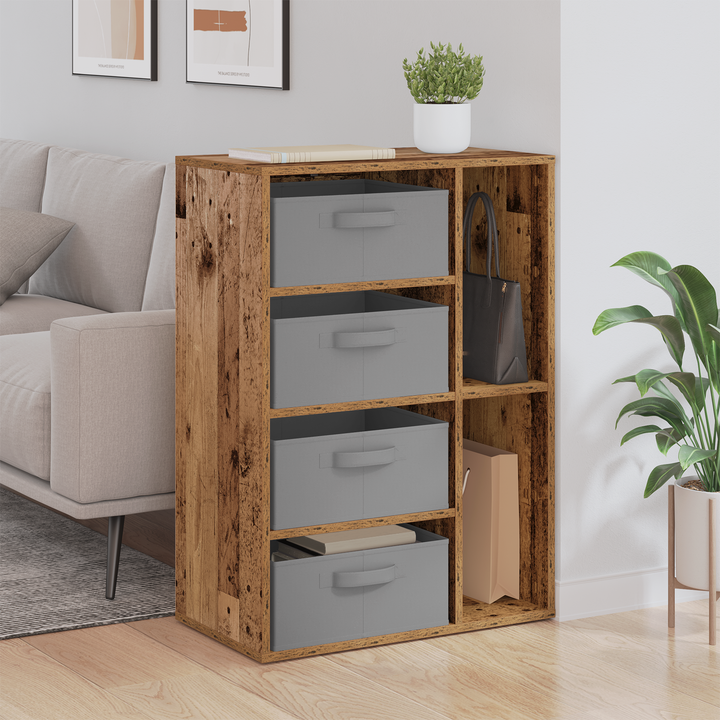 Sideboard med skuffe Gammelt træ 60 x 33,5 x 84 cm
