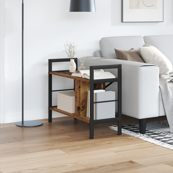 Bogreol Gammelt træ 75 x 30 x 58,5 cm Konstrueret træ
