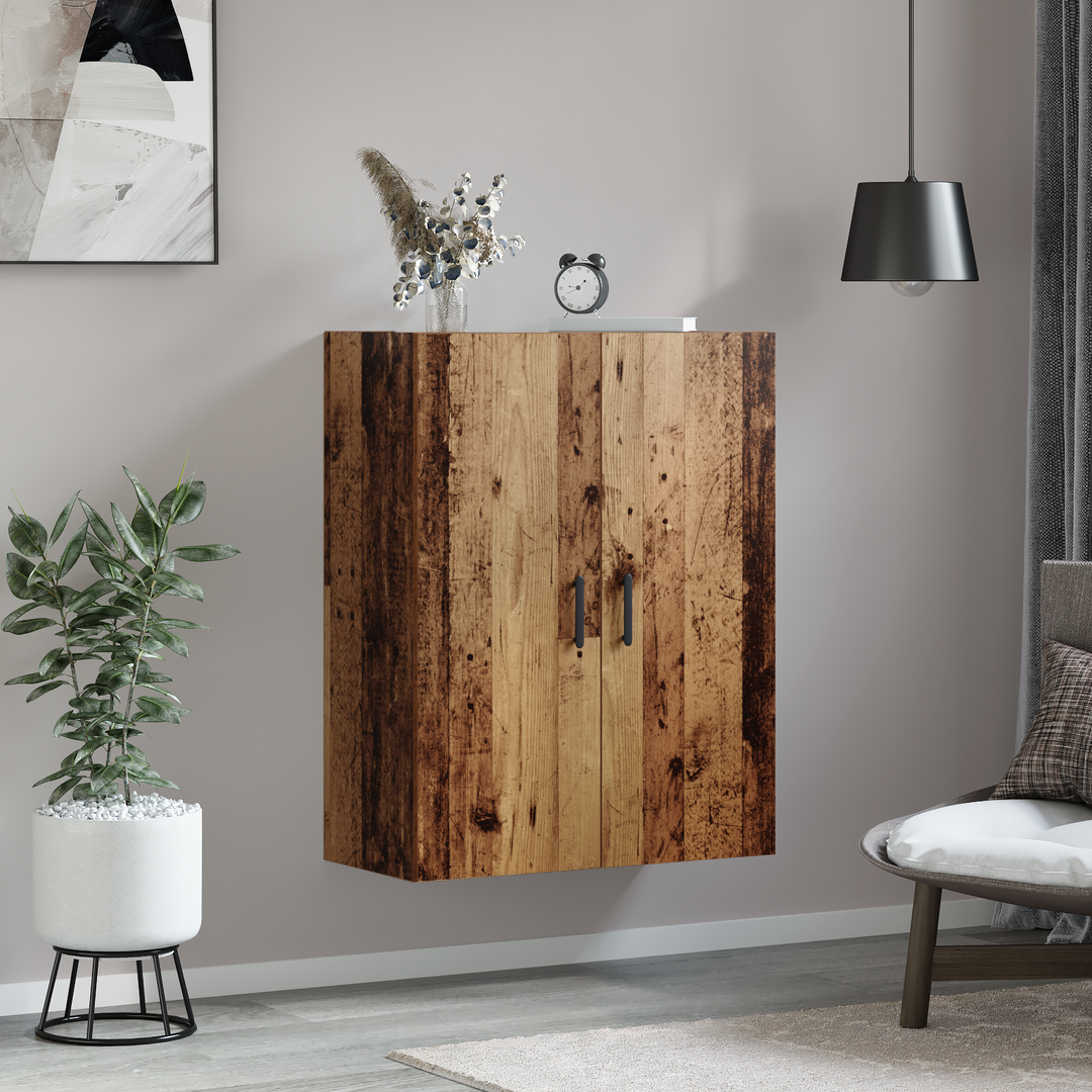 Vægskab Gammelt træ 69,5 x 34 x 90 cm Konstrueret træ