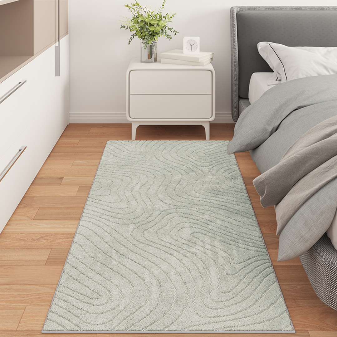 Områdetæpper Rektangulær PALMERAS Grøn 80 x 200 cm Polyester