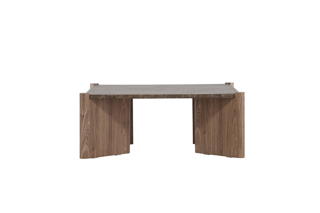 Venture Home Rogaland Sofa Table - Brown Marblelook/ MDF