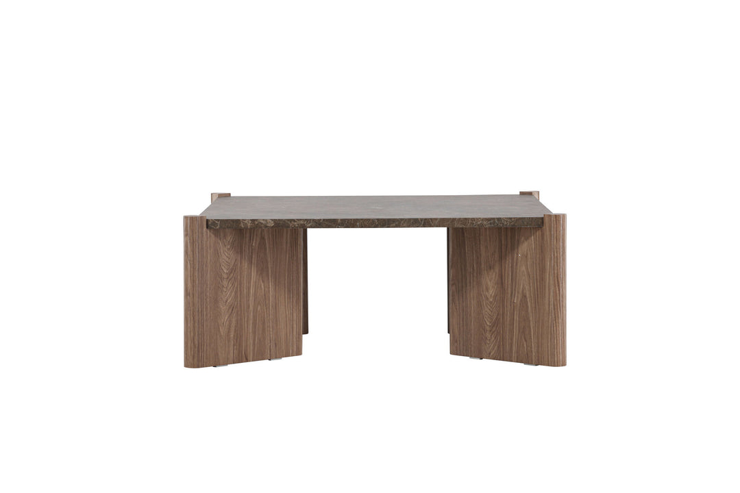 Venture Home Rogaland Sofa Table - Brown Marblelook/ MDF