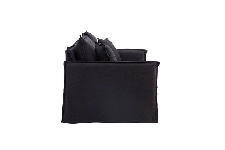 Venture Home Nova Sofa Wood/ Black Fabric