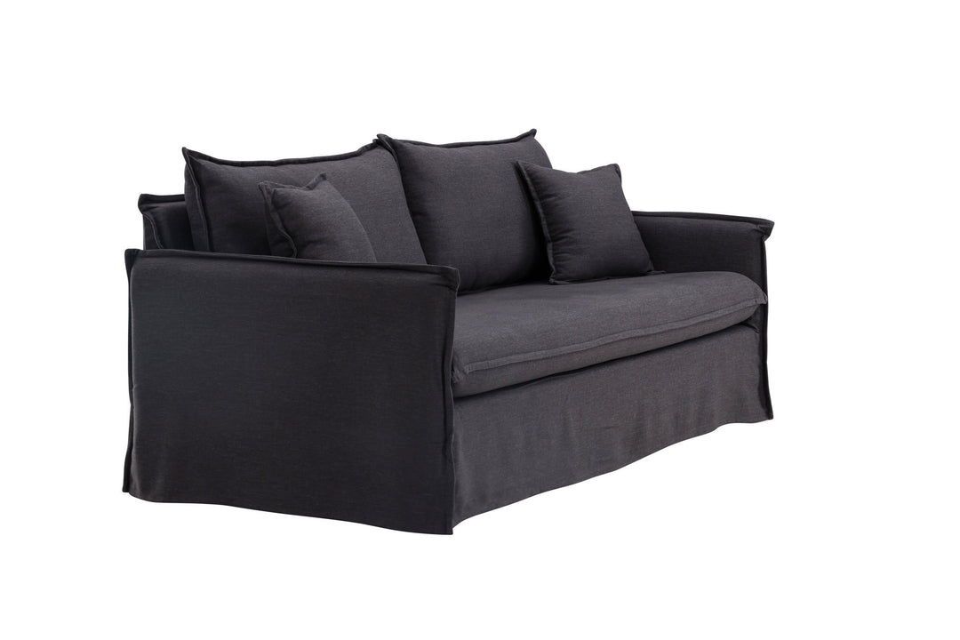 Venture Home Nova Sofa Wood/ Black Fabric
