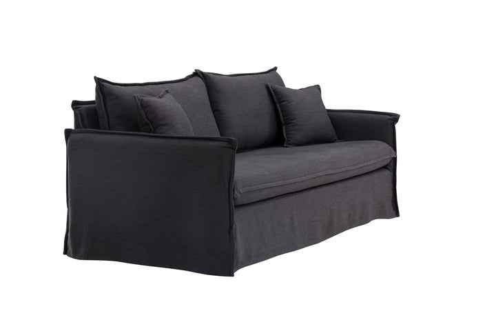 Venture Home Nova Sofa Wood/ Black Fabric