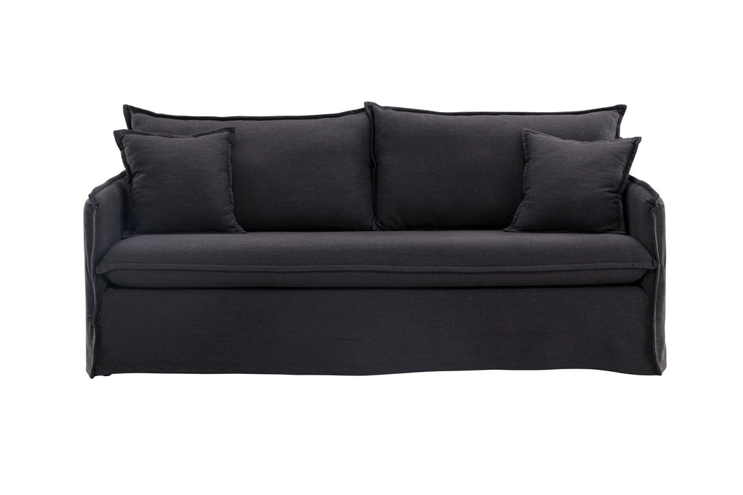 Venture Home Nova Sofa Wood/ Black Fabric