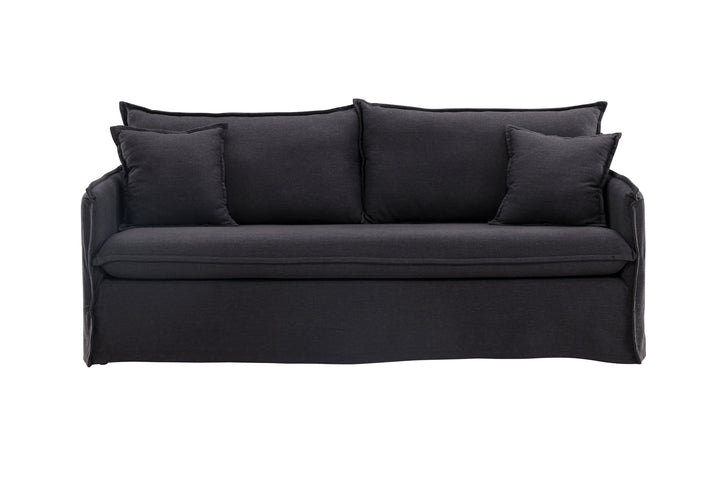 Venture Home Nova Sofa Wood/ Black Fabric